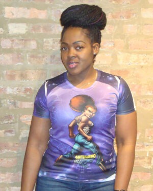 SUper Hero Huff Purple Passion T-shirt