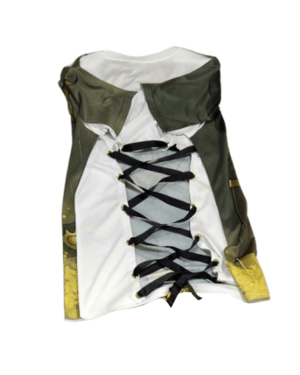 Black majic lace back shirt